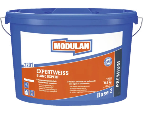 Peinture murale MODULAN 3201 blanc expert à faire mélanger dans le coloris souhaité-0