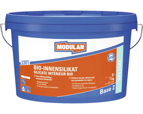 Peinture silicate bio pour l'intérieur MODULAN 3301 à faire mélanger dans le coloris souhaité-0