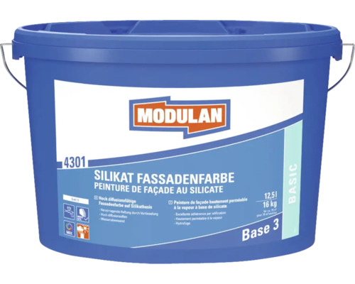 Seau de peinture de façade silicatée