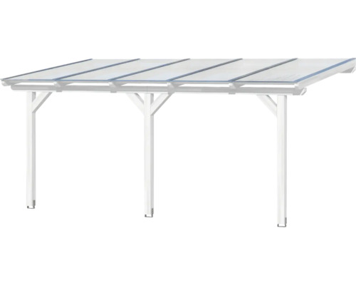 Carport autoportant avec toit transparent