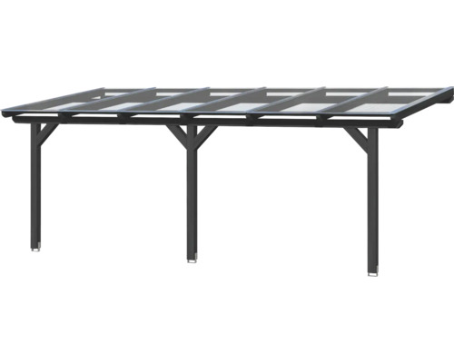 Pergola de terrasse autoportante avec cadre et poteaux