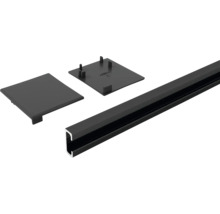 Aluminiumprofil mit zwei Abdeckkappen
