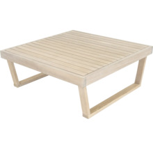 Quadratischer Gartentisch aus Holz
