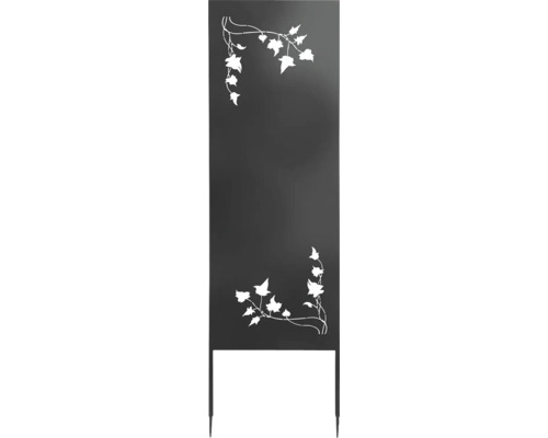 Brise-vue 60x200 cm anthracite motif lierre