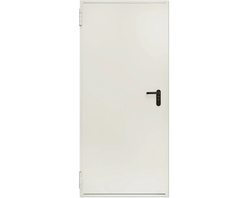 Porte coupe-feu Hörmann élément de porte ignifuge T30-H8-5 galvanisé (RAL 9002 blanc gris) 875x2000 mm gauche/droite avec poignée