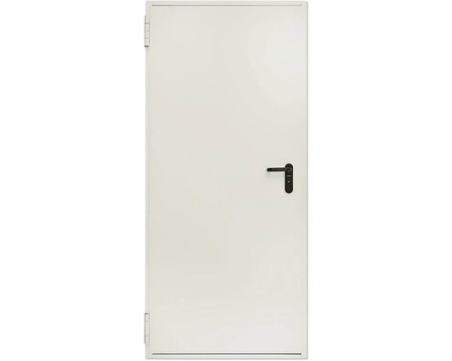 Porte coupe-feu Hörmann élément de porte ignifuge Ei30-H8-5 galvanisé (RAL 9002 blanc gris) 800x2000 mm gauche/droite avec poignée