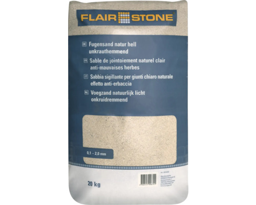 FLAIRSTONE Fugensand natur hell unkrauthemmend 20 kg