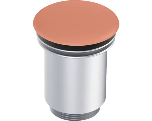 Jungborn Druckknopfablaufventil für Waschtisch ohne Überlauf 1 1/4" terra pink matt