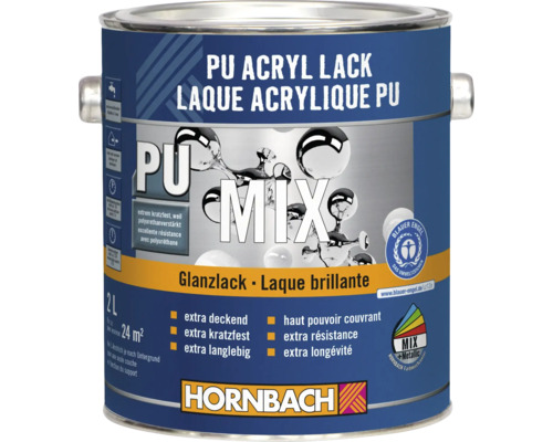 Pot de peinture acrylique PU de 2 litres