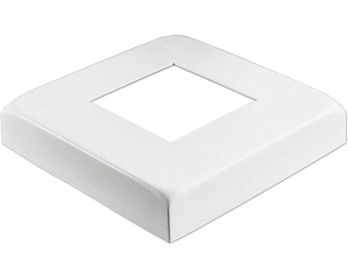 Pfostenkappe für Pfostenanker Aluminium 14.5x14.5 cm weiß