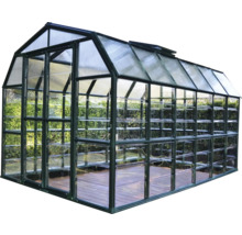 Serre Grand Gardener plaques en polycarbonate 0,8 mm 389 x 265 cm vert