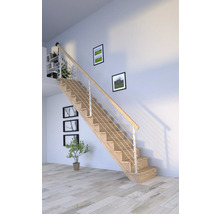 Escalier en bois avec rampe dans un intérieur