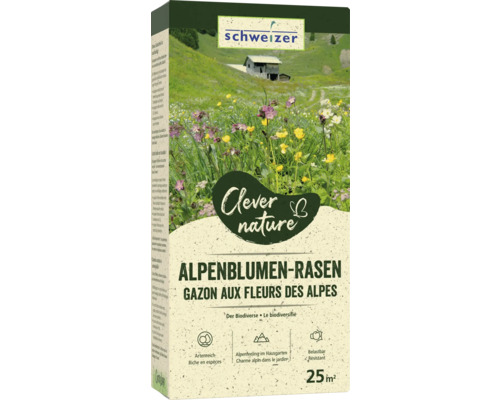 Packung Alpenblumenrasen für 25 Quadratmeter