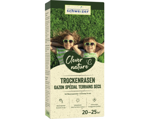 Schweizer Trockenrasen Packung für 20 bis 25 Quadratmeter