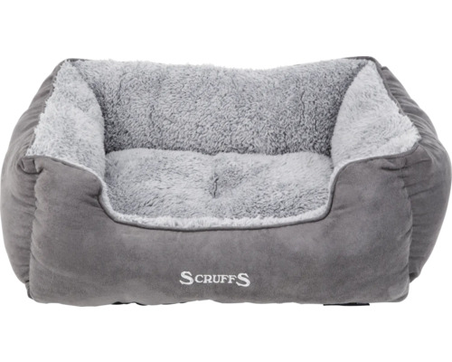 Panier pour chien Scruffs Cosy Box Bed gris env. 50 x 60 x 30 cm