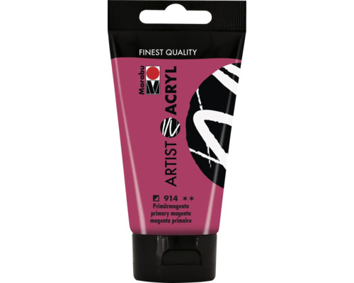 Peinture acrylique pour artiste Marabu Artist Acryl 914 magenta primaire 75 ml