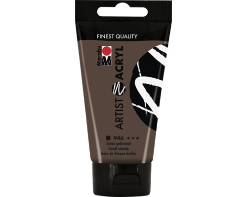 Peinture acrylique Marabu Artist Acryl terre de Sienne brûlée 946 75 ml Peinture acrylique Marabu Artist Acryl terre de Sienne brûlée 946 75 ml