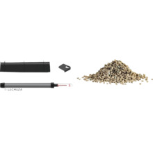 Accessoires pour jardinières composés d''un insert, d''un indicateur de niveau d''eau, d''un fond de séparation et de granulés de plantation
