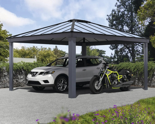 Einzelcarport CANOPIA by Palram Colorado 14x16 426 x 487 cm anthrazit