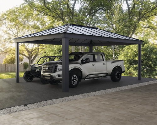 Doppelcarport CANOPIA by Palram Colorado 14x20 426 x 612 cm anthrazit