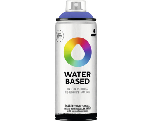 Peinture aérosol MTN Montana Water Based RV-173 dioxazine purple Bombe aérosol à base d''eau, 400 ml, convient pour une utilisation intérieure et extérieure