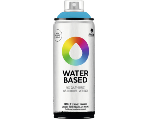 MTN Sprühlack Water Based RV-217 cerulean blue matt 400 ml Wasserbasierte Sprühfarbe in Dose, 400 ml