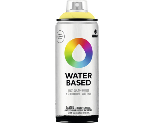 Peinture aérosol MTN Montana Water Based RV-222 cadmium yellow light Bombe aérosol de peinture à base d''eau, 400 ml