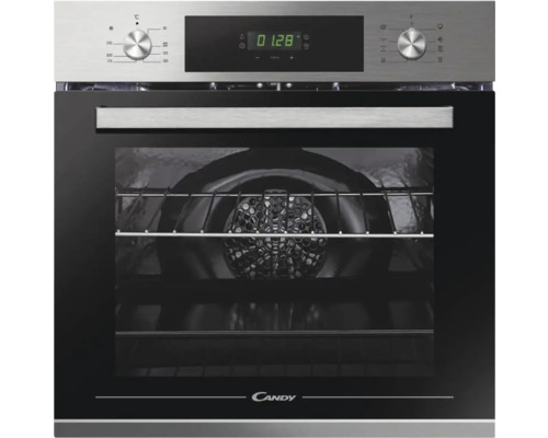 Four Candy FCT615X DE volume utile 70 l Four Candy avec affichage et éclairage intérieur.