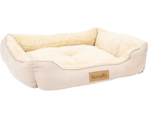 Panier pour chien Scruffs Cosy Box Bed sable env. 50 x 60 x 30 cm