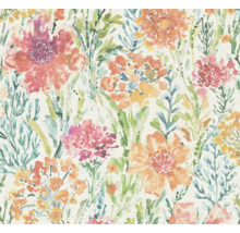 Papier peint à motif floral