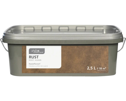 Enduit à effet rouille nuancé StyleColor RUST rouille 2,5 l Pot de peinture effet rouille 2,5 litres