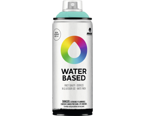 Peinture aérosol MTN Montana Water Based RV-219 turquoise green Peinture aérosol à base d''eau MTN, 400 ml