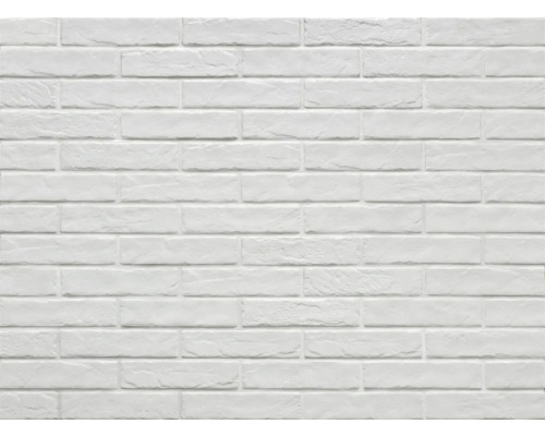 Feinsteinzeug Wandfliese Brick Recovery stone total white 6x25 cm