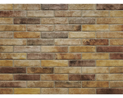 Feinsteinzeug Wandfliese Brick Recovery stone ocra 6x25 cm