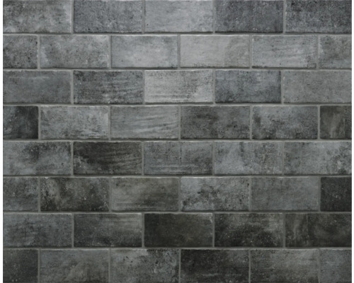 Carrelage sol et mur en grès cérame fin Recovery stone grey 13x25 cm