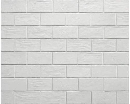 Feinsteinzeug Wand- und Bodenfliese Recovery stone total white 13x25 cm