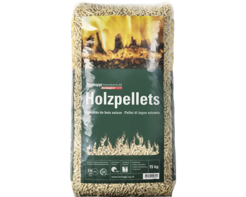 Holzpellets Ø 6 mm 15 kg Fichte/Tanne Schweizer Holz