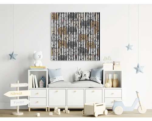 Image murale décorative avec motif de lapin dans la chambre d''enfant