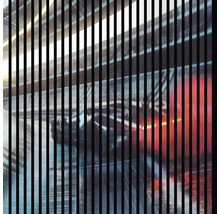 Image abstraite avec des lignes verticales et des formes floues