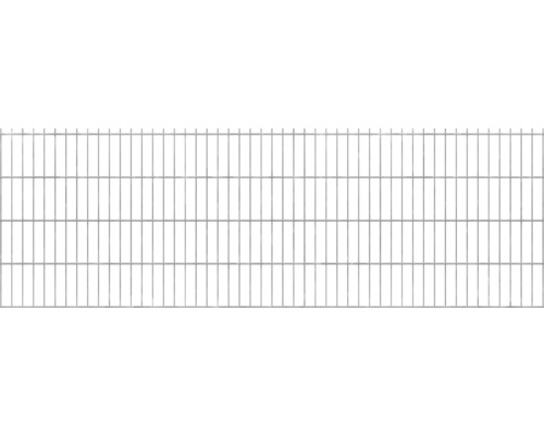 Clôture à grillage double 251x83 cm, galvanisée à chaud
