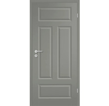 Porte intérieure grise avec garniture de poignée
