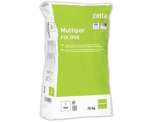 Multipor Lehmmörtel 25 kg Xella Multipor FIX I900 Klebemörtel, 25 kg Sack
