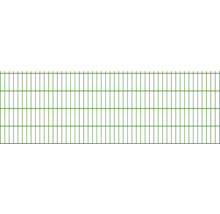 Grüner Maschendrahtzaun