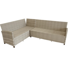 Eck-Gartenlounge aus Rattan
