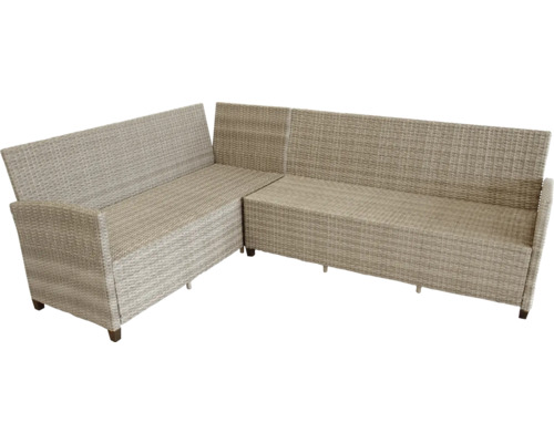 Eck-Gartenlounge aus Rattan