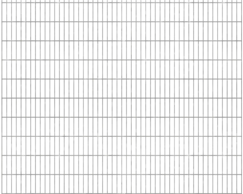 Clôture à grillage double 251x203 cm, galvanisée à chaud