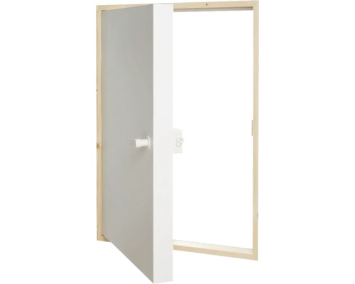 Innentür mit Holztürrahmen und Türgriff