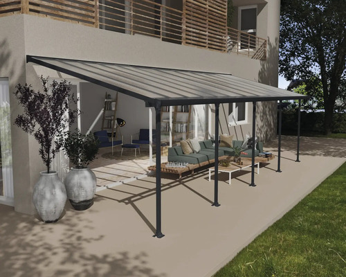 Pergola CANOPIA by Palram Feria 3x9.15 915 x 294 cm anthracite