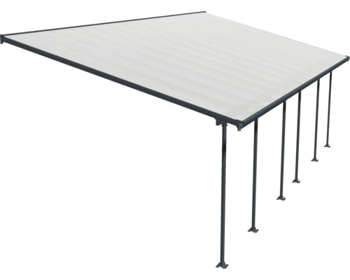 Pergola avec toit à lamelles et poteaux de soutien pour l''extérieur