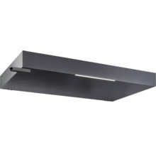 Graue LED-Wandleuchte mit rechteckiger Form